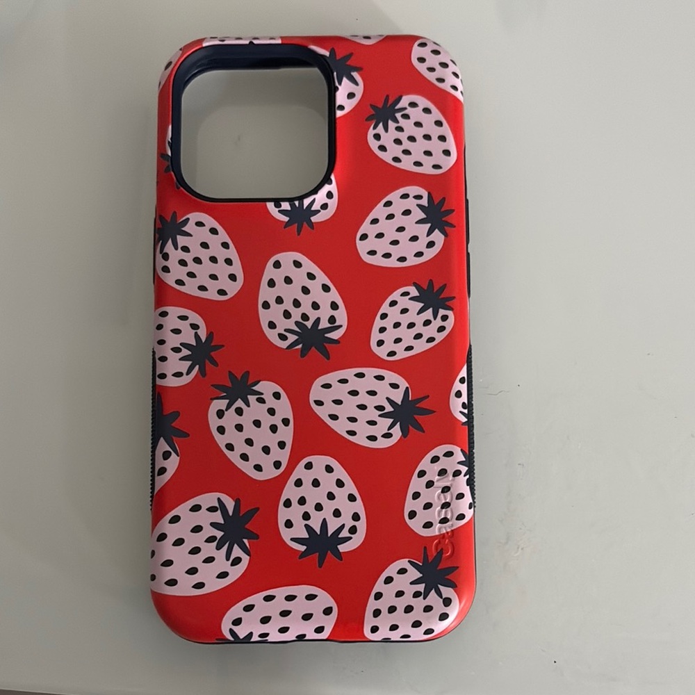 Strawberry Pattern Red Phone Case iPhone 13 Pro